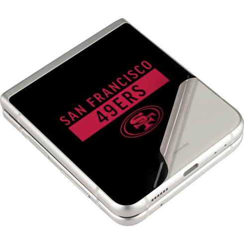 NFL San Francisco 49ers Black Performance Series Galaxy Z Flip3 5G Skin