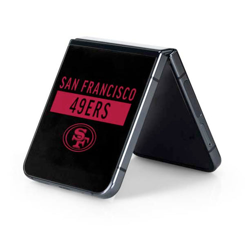 NFL San Francisco 49ers Black Performance Series Galaxy Z Flip5 5G Skin