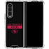NFL San Francisco 49ers Black Performance Series Galaxy Z Fold4 5G Clear Case