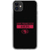 NFL San Francisco 49ers Black Performance Series iPhone 11 Clear Case