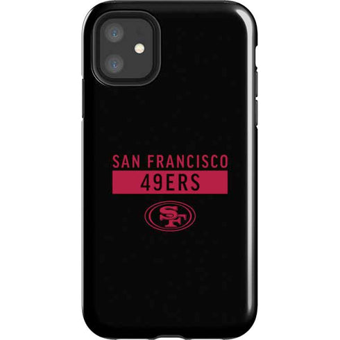NFL San Francisco 49ers Black Performance Series iPhone 11 Impact Case