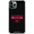 NFL San Francisco 49ers Black Performance Series iPhone 11 Pro Max Clear Case