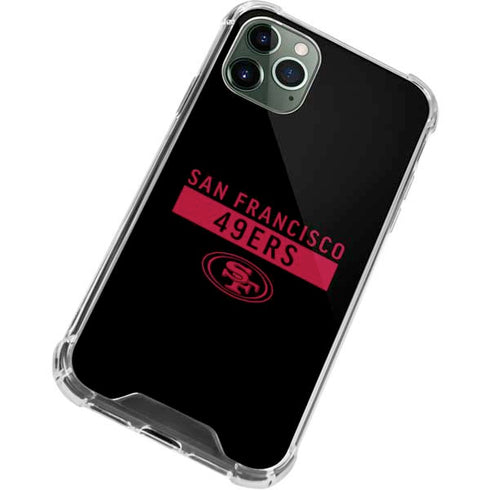 NFL San Francisco 49ers Black Performance Series iPhone 11 Pro Max Clear Case