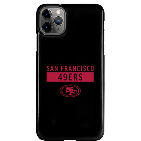 NFL San Francisco 49ers Black Performance Series iPhone 11 Pro Max Lite Case