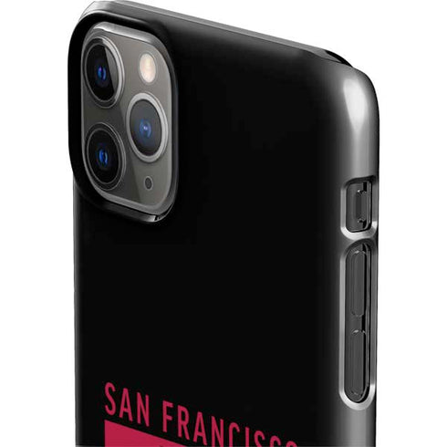 NFL San Francisco 49ers Black Performance Series iPhone 11 Pro Max Lite Case