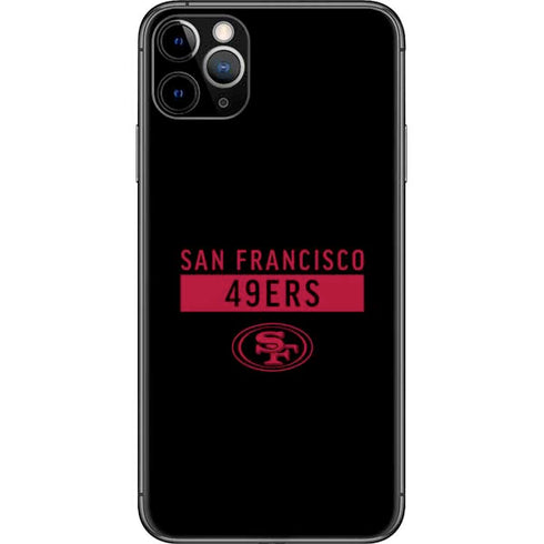 NFL San Francisco 49ers Black Performance Series iPhone 11 Pro Max Skin