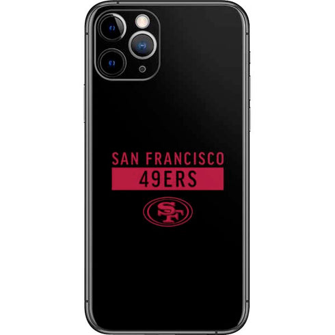 NFL San Francisco 49ers Black Performance Series iPhone 11 Pro Skin