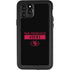 NFL San Francisco 49ers Black Performance Series iPhone 11 Pro Waterproof Case