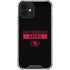 NFL San Francisco 49ers Black Performance Series iPhone 12 Clear Case