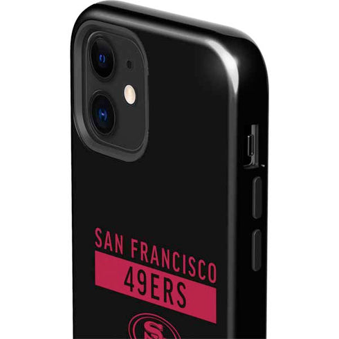 NFL San Francisco 49ers Black Performance Series iPhone 12 Impact Case