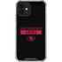 NFL San Francisco 49ers Black Performance Series iPhone 12 Mini Clear Case
