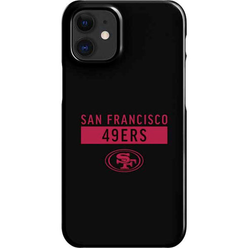 NFL San Francisco 49ers Black Performance Series iPhone 12 Mini Lite Case