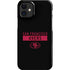NFL San Francisco 49ers Black Performance Series iPhone 12 Mini Lite Case