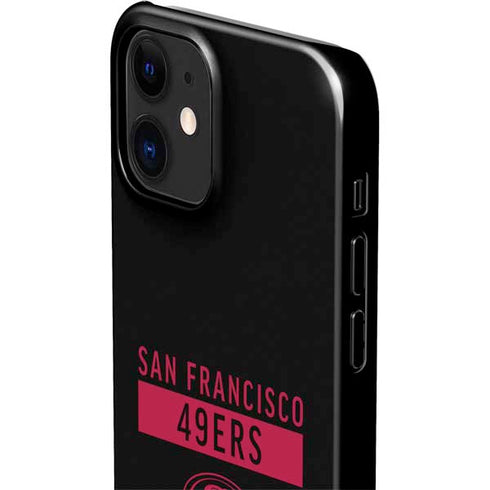 NFL San Francisco 49ers Black Performance Series iPhone 12 Mini Lite Case