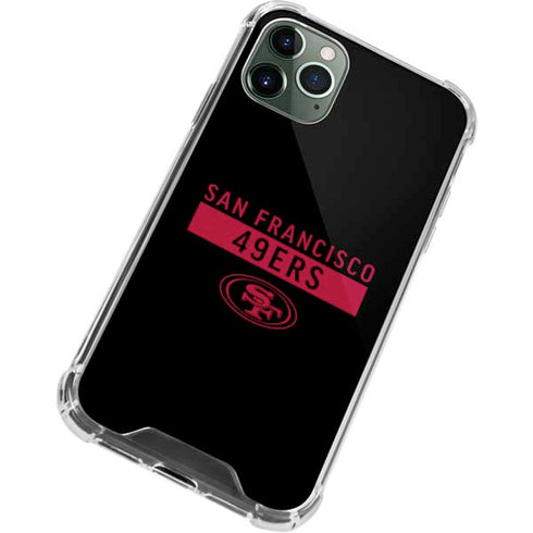 NFL San Francisco 49ers Black Performance Series iPhone 12 Pro Max Clear Case