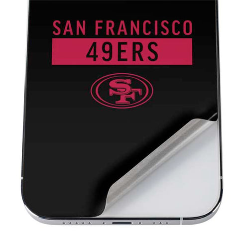 NFL San Francisco 49ers Black Performance Series iPhone 12 Pro Max Skin