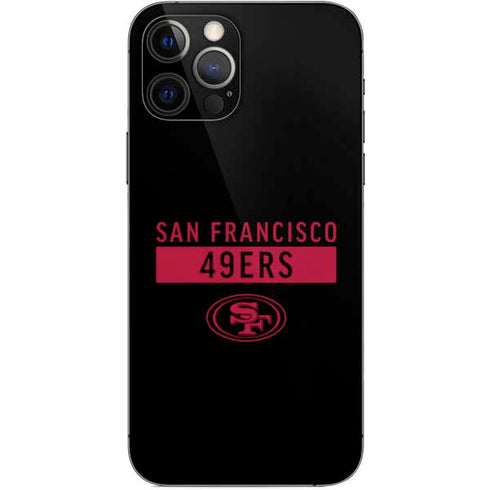 NFL San Francisco 49ers Black Performance Series iPhone 12 Pro Skin