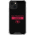 NFL San Francisco 49ers Black Performance Series iPhone 13 Clear Case