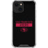 NFL San Francisco 49ers Black Performance Series iPhone 13 Mini Clear Case
