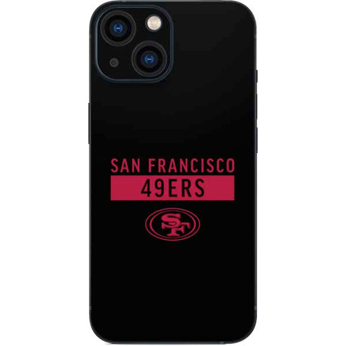 NFL San Francisco 49ers Black Performance Series iPhone 13 Mini Skin