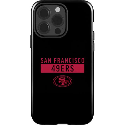 NFL San Francisco 49ers Black Performance Series iPhone 13 Pro Impact Case