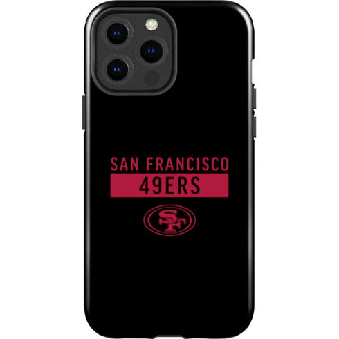 NFL San Francisco 49ers Black Performance Series iPhone 13 Pro Max Impact Case