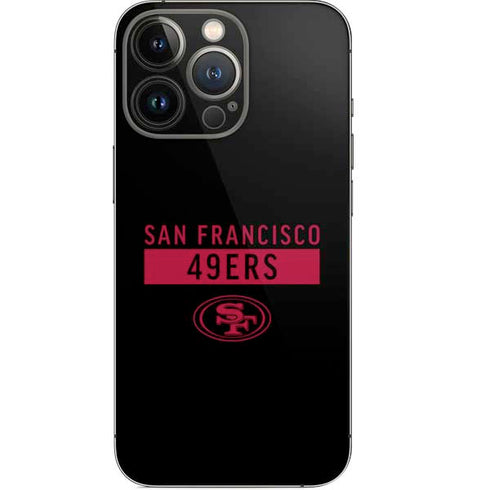 NFL San Francisco 49ers Black Performance Series iPhone 13 Pro Skin