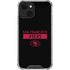 NFL San Francisco 49ers Black Performance Series iPhone 14 Clear Case