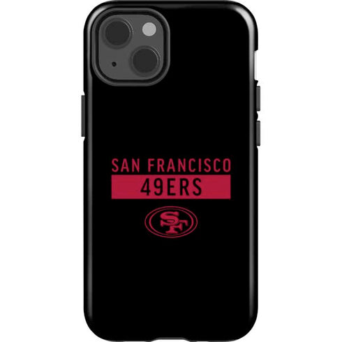 NFL San Francisco 49ers Black Performance Series iPhone 15 Impact Case