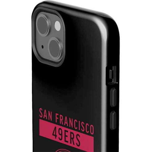 NFL San Francisco 49ers Black Performance Series iPhone 15 Impact Case