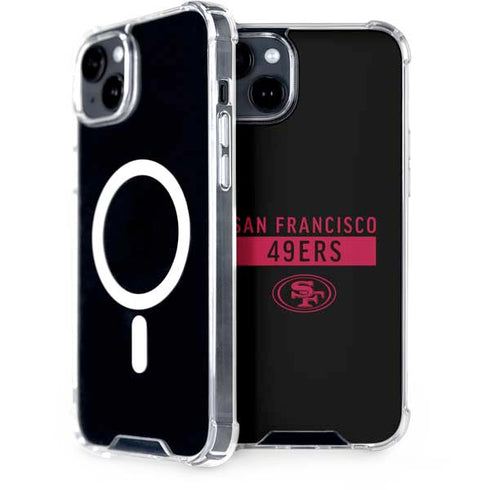 NFL San Francisco 49ers Black Performance Series iPhone 15 Plus MagSafe Case