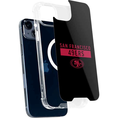 NFL San Francisco 49ers Black Performance Series iPhone 15 Plus MagSafe Case