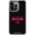 NFL San Francisco 49ers Black Performance Series iPhone 14 Pro Clear Case