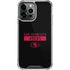NFL San Francisco 49ers Black Performance Series iPhone 14 Pro Max Clear Case