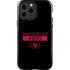 NFL San Francisco 49ers Black Performance Series iPhone 14 Pro Max Impact Case