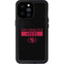 NFL San Francisco 49ers Black Performance Series iPhone 14 Pro Max Waterproof Case