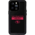 NFL San Francisco 49ers Black Performance Series iPhone 14 Pro Waterproof Case