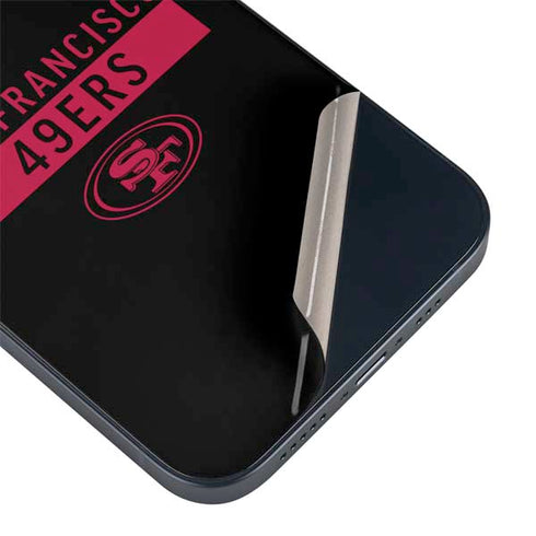 NFL San Francisco 49ers Black Performance Series iPhone 14 Skin
