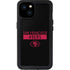NFL San Francisco 49ers Black Performance Series iPhone 15 Plus Waterproof Case