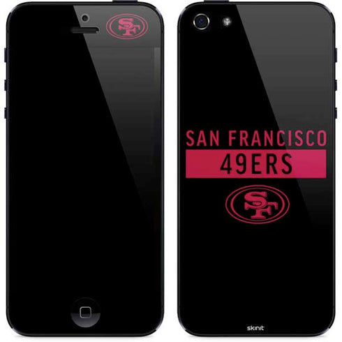 NFL San Francisco 49ers Black Performance Series iPhone 5/5s/5SE Skin