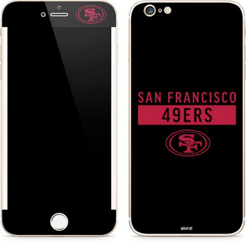 NFL San Francisco 49ers Black Performance Series iPhone 6/6s Plus Skin