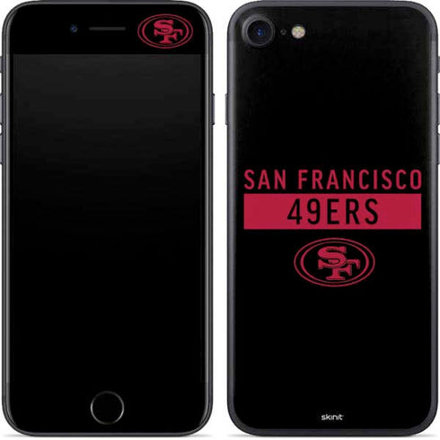 NFL San Francisco 49ers Black Performance Series iPhone 7 Skin
