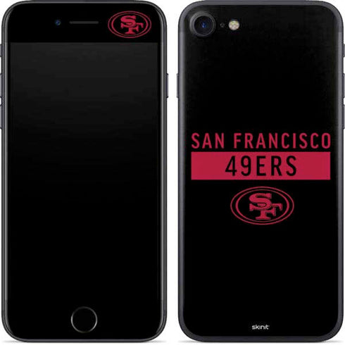 NFL San Francisco 49ers Black Performance Series iPhone SE (2nd & 3rd Gen) Skin