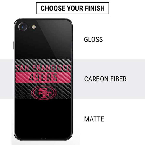 NFL San Francisco 49ers Black Performance Series iPhone SE (2nd & 3rd Gen) Skin