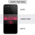 NFL San Francisco 49ers Black Performance Series iPhone SE (2nd & 3rd Gen) Skin