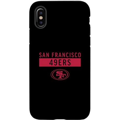 NFL San Francisco 49ers Black Performance Series iPhone X Pro Case
