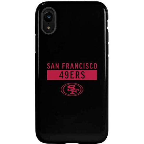 NFL San Francisco 49ers Black Performance Series iPhone XR Pro Case