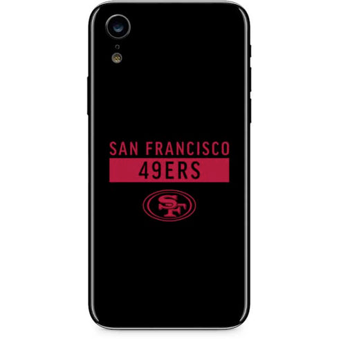 NFL San Francisco 49ers Black Performance Series iPhone XR Skin