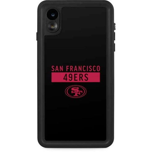 NFL San Francisco 49ers Black Performance Series iPhone XR Waterproof Case
