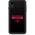 NFL San Francisco 49ers Black Performance Series iPhone XR Waterproof Case